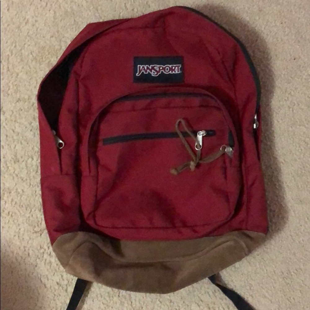 Jansport burgundy backpack